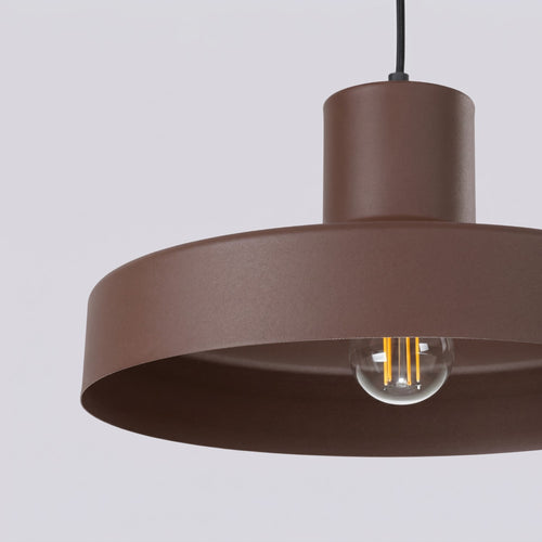 Sollux Lighting Hanglamp BILO bruin - 35x35x120cm