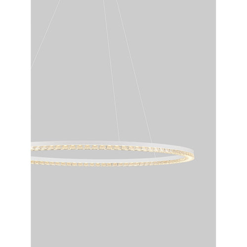 Nova Luce GREAMY Geïntegreerde LED-hanglamp voor plafond, zandwit, Triac dimbaar, 43W, 2795lm, 3000K