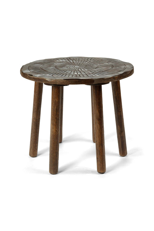 vtwonen - Bijzettafel - Hout - Donkerbruin - 45x40 cm