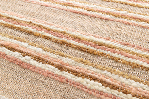 AFK Living vloerkleed Raj - handgemaakt - 60% handgekaarde wol, 30% jute, 10% katoen - 120 x 170 cm