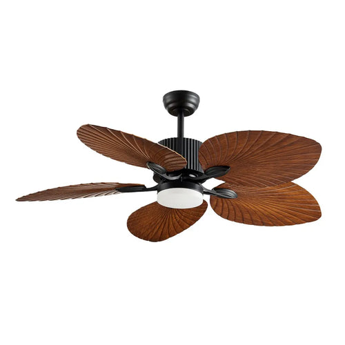 CristalRecord plafondventilator Palm - 1 lichts - 132  x 45   cm - zwart