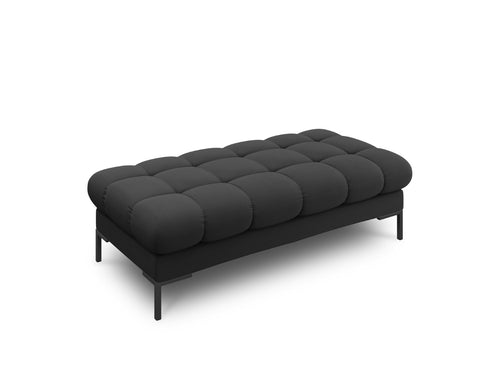 Cosmopolitan Design Bank Bali 2-zits, structurele stof, donkergrijs - 62x133x40cm
