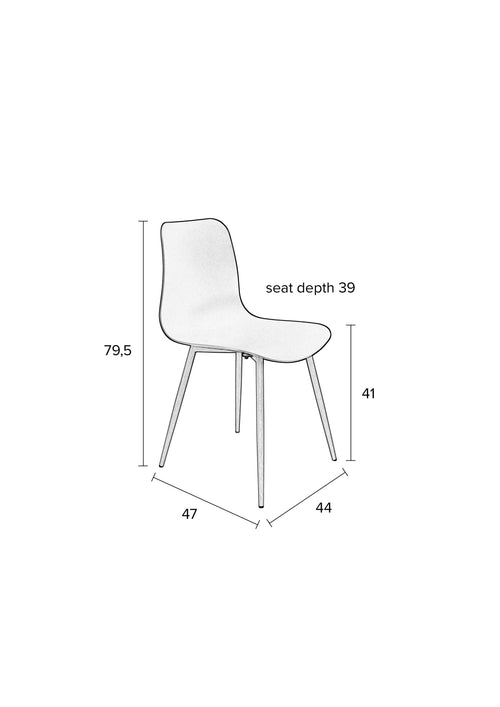 Housecraft Living Leon Eetkamerstoelen Wit - Set van 2 - vtwonen shop