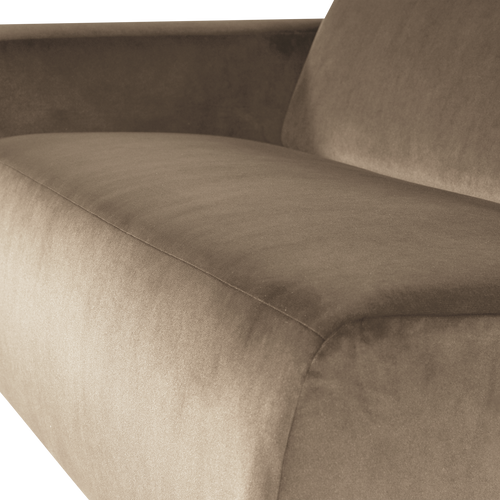 WOOOD 1,5-zits bank arm links Mojo Base - Velvet - Khaki - 74x145x97
