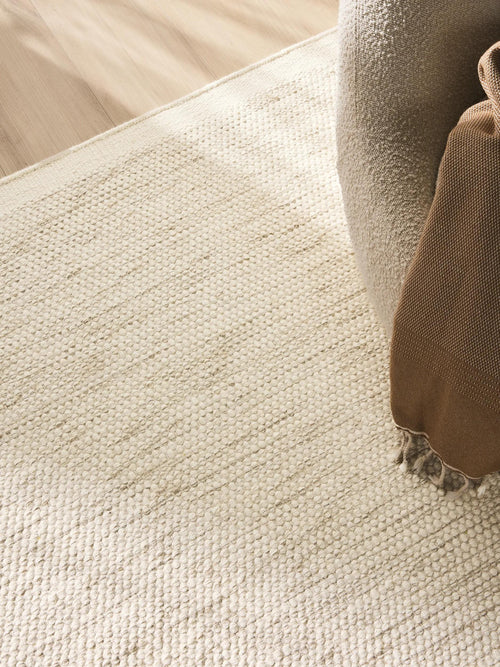 benuta wollen vloerkleed Rocco - crème - 170x240 cm