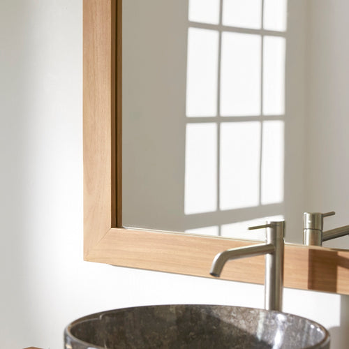 Tikamoon Teakhouten spiegel 120 x 90 cm - Naturel - vtwonen shop