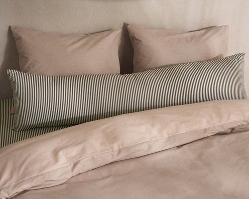 vtwonen Dekbedovertrek Cozy Slub - 140 x 220 cm - Zachtroze