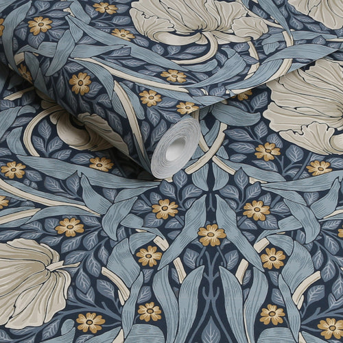 William Morris at Home vliesbehang Pimpernel Blue - vtwonen shop