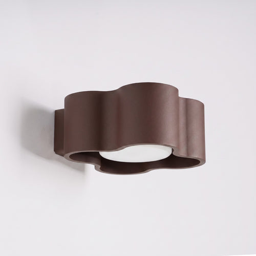 Sollux Lighting Wandlamp OVIO bruin Gx53 - 12x14,5x6cm