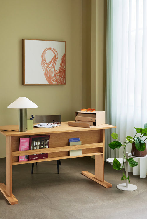 Hübsch lamp tafel Orbit - glas/ijzer - ø35xh40cm, e27