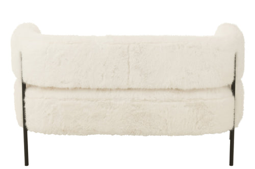 J-Line zetel 2-Zits Bont - hout - wit