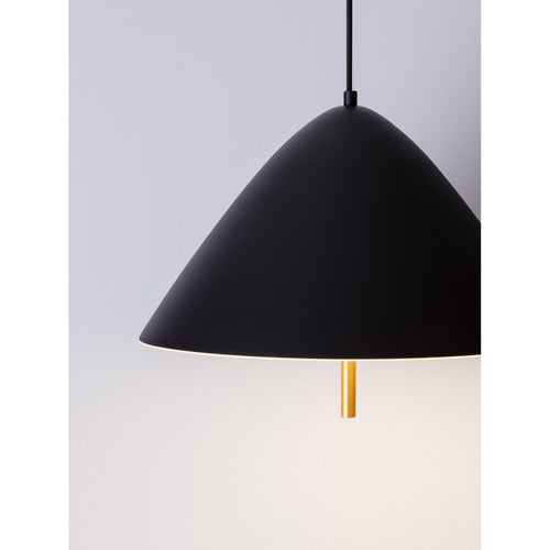 Nova Luce OROS Dome hanglamp voor plafond, zandkleurig zwart, LED, 17W, 917lm, 3000K