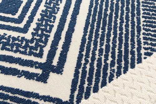 AFK Living vloerkleed Hamptons - voor binnen en buiten - blauw - 160 x 230 cm