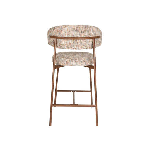 Housecraft Living Claes Barkrukken rugleuning 65 cm Multi - Set van 2