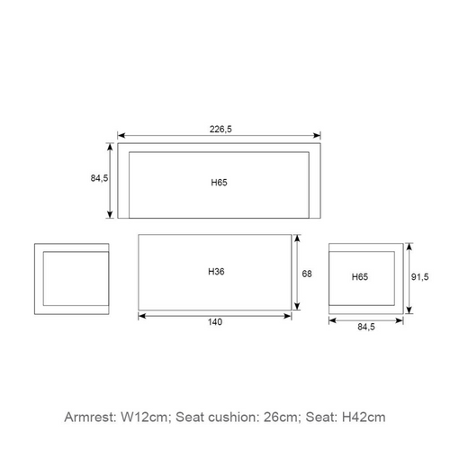 Garden Impressions loungebank Malakka - light teak look - vtwonen shop