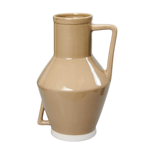 Return to Sender Vaas 45 cm taupe met handvat - vtwonen shop