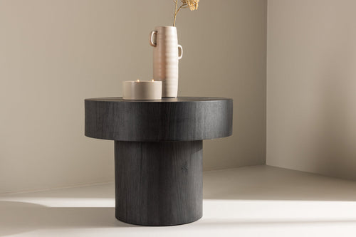 Rebellenclub Bijzettafel Medle - ø50 cm - Zwart