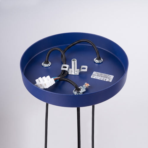 Sollux Lighting Hanglamp ARCHE 3P ultramarijn - 20x20x120cm
