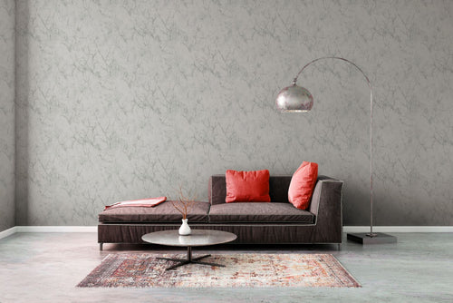 A.S. Création behang marmer gebroken wit en grijs - 53 cm x 10.05 m - AS-361573