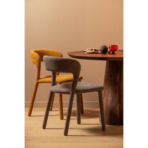 BePureHome eetkamerstoelen Noble - Polyester - Corn - Set van 2 - vtwonen shop