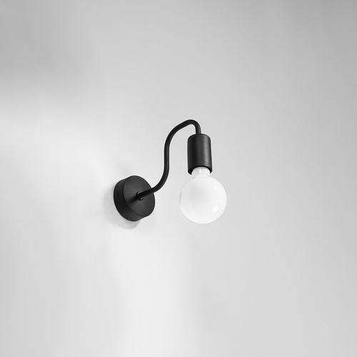 Sollux Lighting Wandlamp VECTOR zwart - 8,5x15,5x20cm