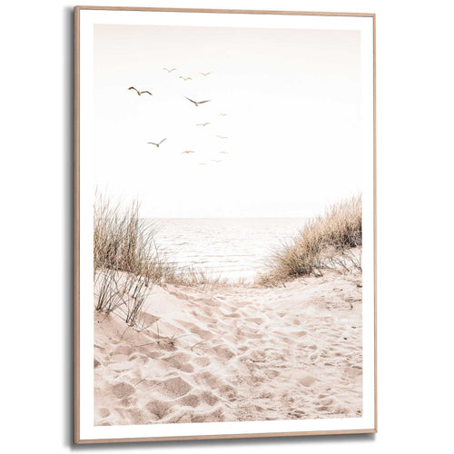Reinders Dunepath schilderij -  beige - woonkamer - 70x50cm