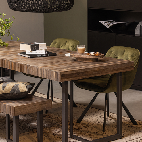 WOOOD opbergkast Finca - Zwart - 210x110x40