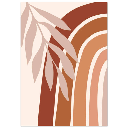 Artfulprints Poster met Lijst Boho – Radiant growth   - 50x70 cm - Meerkleurig