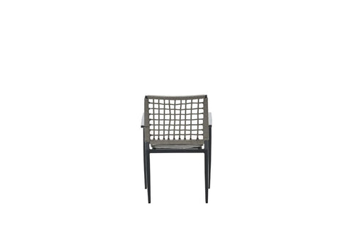 Florance dining fauteuil - carbon black - rope taupe - desert sand - vtwonen shop
