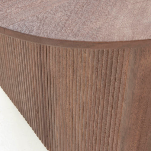 Giga Meubel Eettafel Aya - Donkerbruin Mangohout - 250x100x76cm