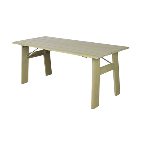 Zuiver Avenue Tuintafel/ Picknicktafel 180 x 79 cm Hout Opklapbaar Groen - vtwonen shop