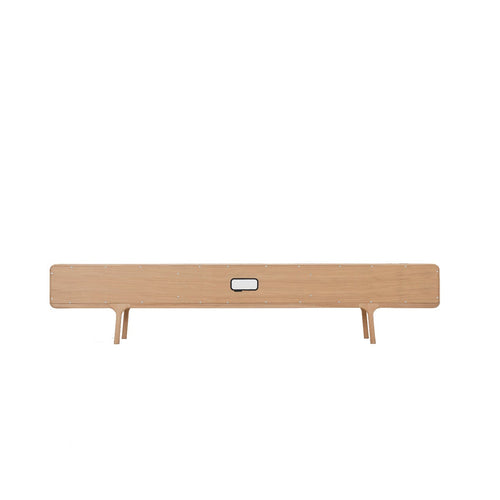 Gazzda Fawn Lowboard TV meubel Naturel - 2 Lades - 220 cm - vtwonen shop