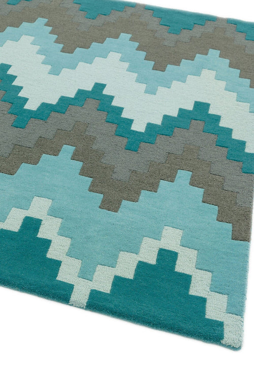 Vloerkleed MOMO Rugs Matrix MAX21 Cuzzo Teal 160x230 cm