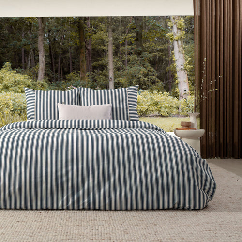 Walra - Dekbedovertrek Refined Lines - 200x220 cm - Blauw