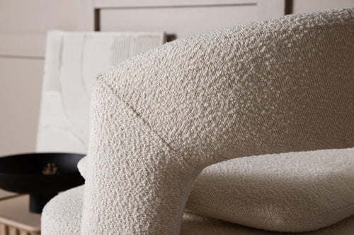 Rebellenclub Fauteuil Akando - Wit Bouclé - vtwonen shop