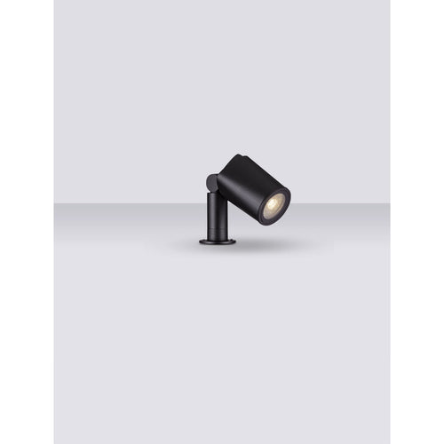 Nova Luce SPY 19 cm buitensteker met zandkleurige zwarte GU10 fitting, 1x10W, IP65