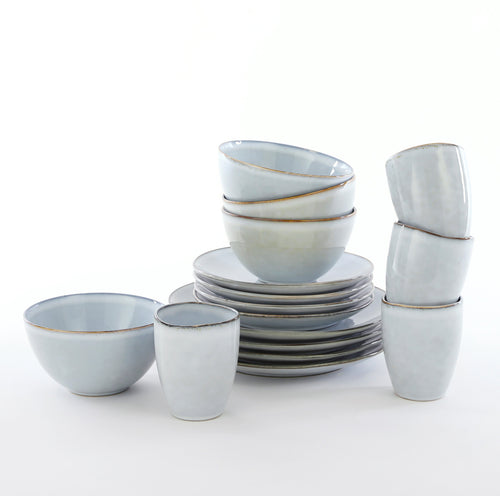 Mica Decorations Tabo Serviesset 4 Persoons - Grijs - vtwonen shop