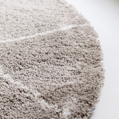 Interieur05 Berber Rond vloerkleed hoogpolig Grijs/Beige/Zand/Cream - scandinavisch - nea - 240 x 240 cm - vtwonen shop
