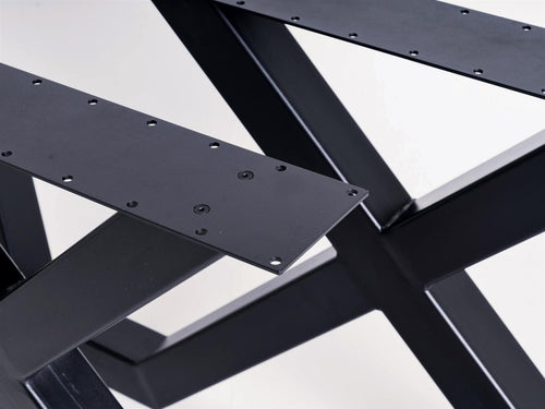 MaximaVida metalen picknicktafel onderstel New York zwart gecoat - doos per 2 stuks - vtwonen shop