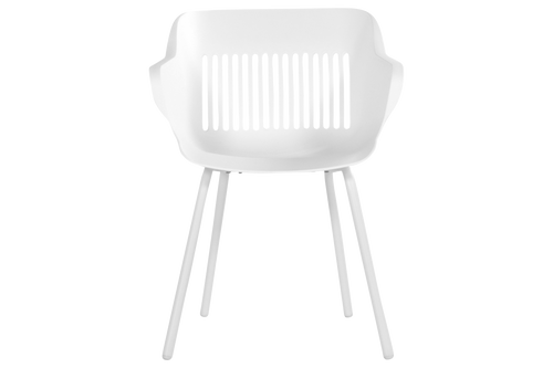 Hartman Tuinstoel Jill Rondo - Wit Kunststof - Set Van 2 - vtwonen shop