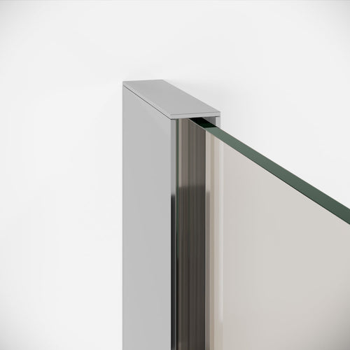 Badplaats Douchewand Florida 50 x 200 cm – Chroom – Inloopdouche 8 mm Veiligheidsglas