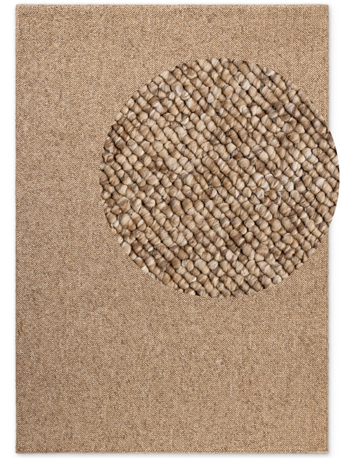 Elle Decoration Rocco Wool-Look Rug Rocco Caramel 200x290 cm