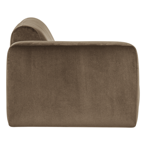 WOOOD 1,5-zits bank arm links Mojo Base - Velvet - Taupe - 74x145x97