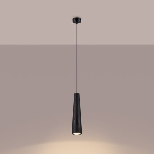 Sollux Lighting Hanglamp ELECTRA zwart beton - 8x8x125cm