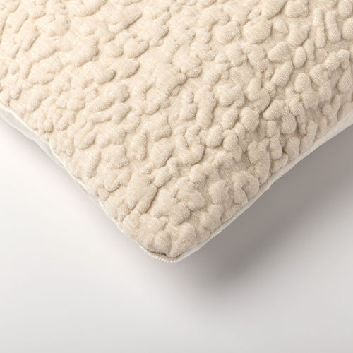 LAURO - sierkussen 45x45 cm - Pristine - wit