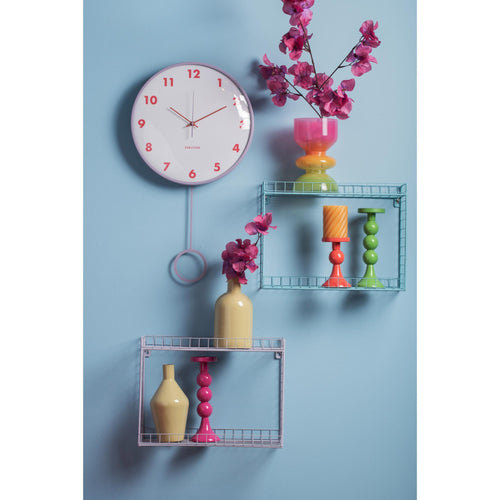 Karlsson wandklok Cheeky Dome - paars - 7.1x35.5x61.5cm