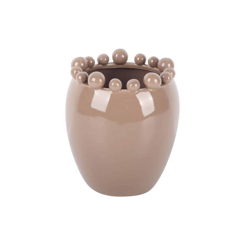 Present Time vaas Cadiz Dotty Medium - bruin - Ø16cm