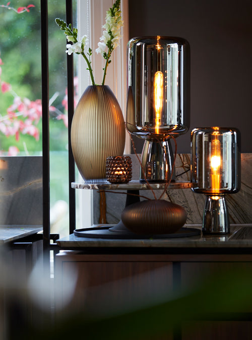 Light & Living decoratie schaal Maes - zwart - 40x40x1.5 cm
