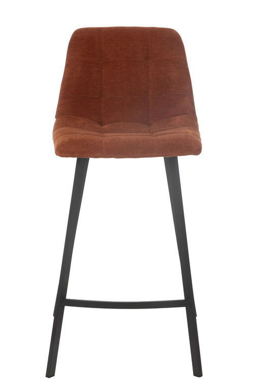 J-Line barstoel Kent - metaal/polyester - roest