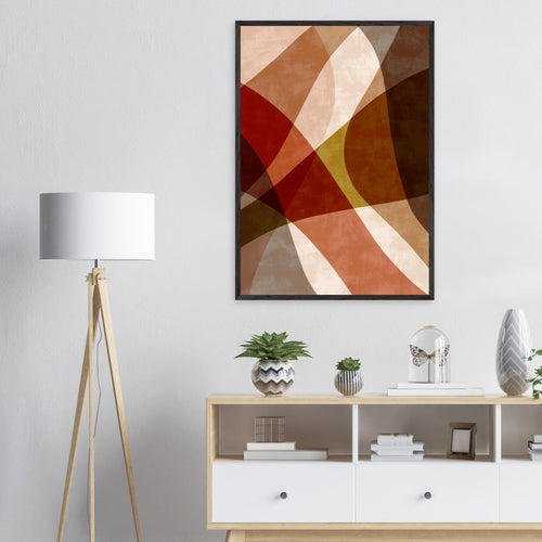Artfulprints Poster Boho – Autumn blend   - A4 21x29.7 cm - Bruin